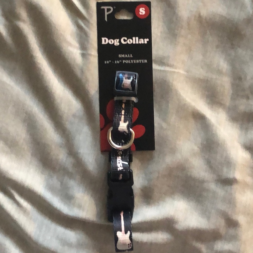 Fender Dog Collar with Guitar Print